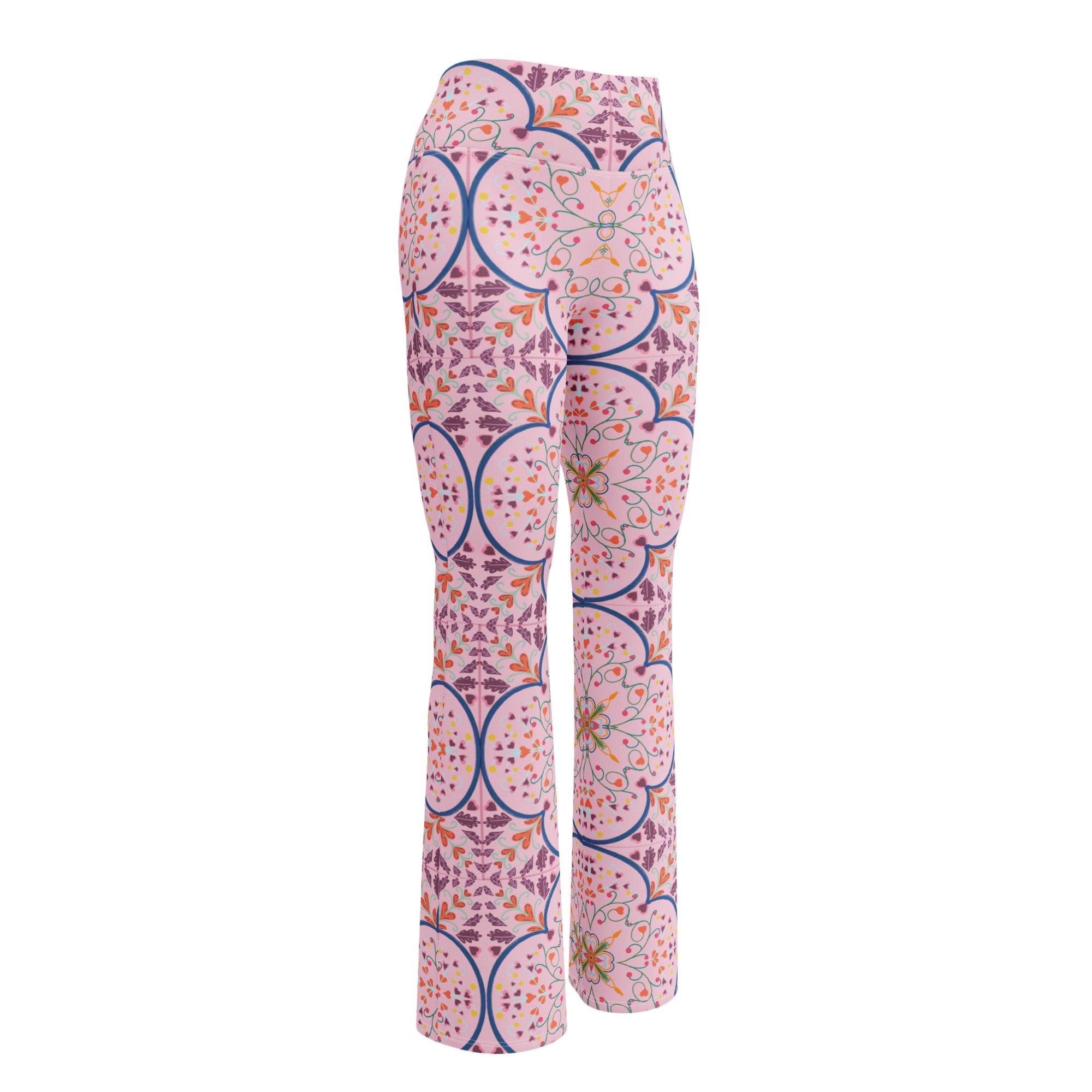 Mandala Heart | Eco-Friendly | Flare Leggings | TeeandTurtle | Sustainable