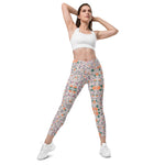 Floral Vines | Eco-Friendly | Crossover Leggings | TeeandTurtle | Sustainable
