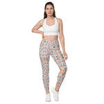 Floral Vines | Eco-Friendly | Crossover Leggings | TeeandTurtle | Sustainable