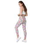 Waves Of Flowers | Eco-Friendly | Crossover Leggings | TeeandTurtle | Sustainable