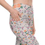 Floral Vines | Eco-Friendly | Crossover Leggings | TeeandTurtle | Sustainable