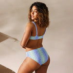 Lotus Gradiant | Eco-Friendly | High-waisted Bikini | TeeandTurtle | Sustainable