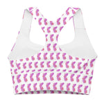 Pink Feather | Eco-Friendly | Sports Bra | TeeandTurtle | Sustainable