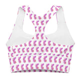 Pink Feather | Eco-Friendly | Sports Bra | TeeandTurtle | Sustainable