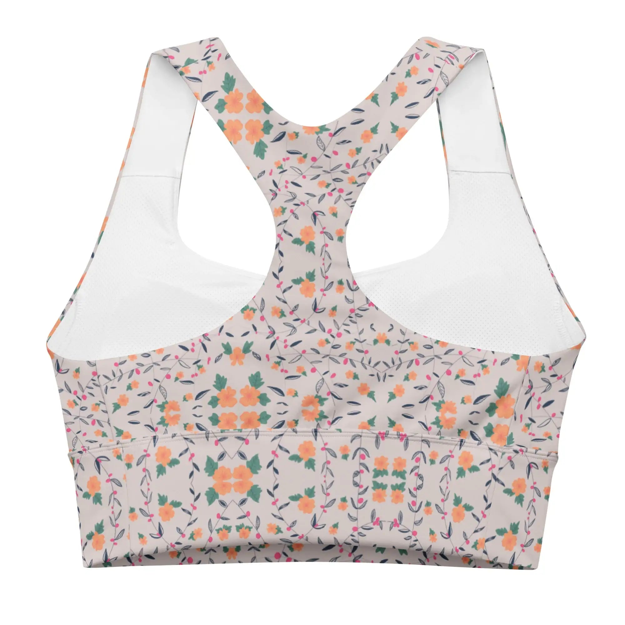 Floral Vines | Eco-Friendly | Sports Bra | TeeandTurtle | Sustainable