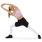 Pink Feather | Eco-Friendly | Sports Bra | TeeandTurtle | Sustainable