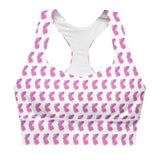 Pink Feather | Eco-Friendly | Sports Bra | TeeandTurtle | Sustainable