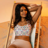 Marble Leaves | Eco-friendly | Sports Bra | TeeandTurtle | Sustainable