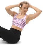 Pink Feather | Eco-Friendly | Sports Bra | TeeandTurtle | Sustainable