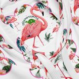 Flamingos | Eco-Friendly | Premium Pattern Hoodie | TeeandTurtle | Sustainable