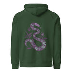 Snake Purple | Eco-Friendly | Embroidered Hoodie | TeeandTurtle | Sustainable