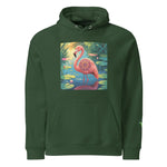 Flamingo Frame | Eco-Friendly | Raglan Hoodie | TeeandTurtle | Sustainable